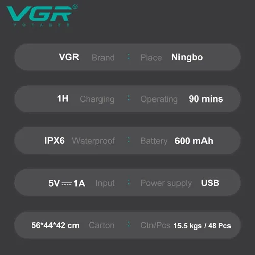 Зображення товару Тример для волосся VGR HP-V-314 4