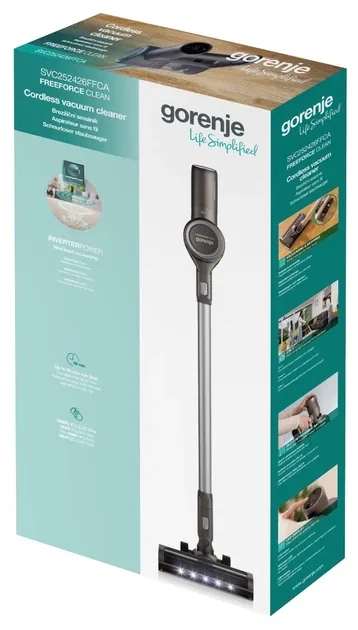 Зображення товару Пилосос вертикальний Gorenje SVC252426FFCA 2