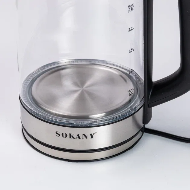 Зображення товару Чайник скло Sokany SK-09013 5