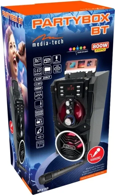 Зображення товару Портативна колонка караоке Media-Tech Partybox MT-3150 V3.3 4
