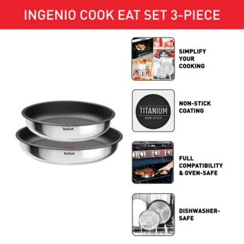 Зображення товару Сковорода Tefal Ingenio Cook Eat 22/26 cm L8813S751