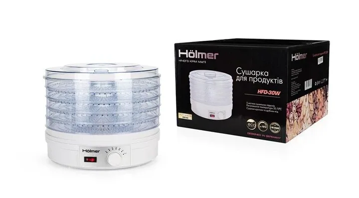 Зображення товару Сушка для овочів та фруктів Holmer HFD-30W2
