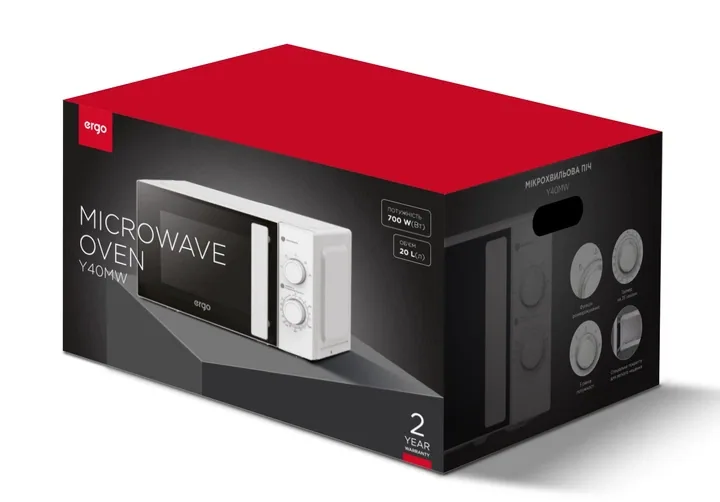 Зображення товару Мікрохвильова піч Ergo Y40MW2