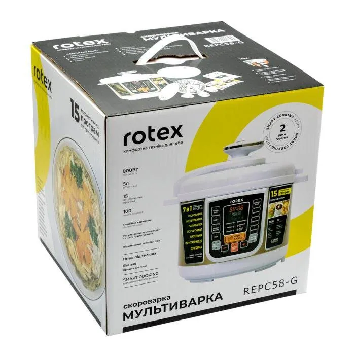 Зображення товару Мультиварка-скороварка Rotex REPC58-G1