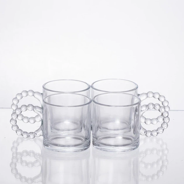 Зображення товару Чайний набір із товстого скла 5 предметів на 4 персони 64486-243