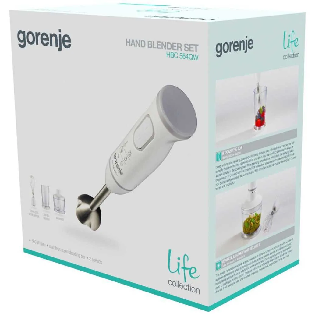 Зображення товару Блендер погружний Gorenje HBC 564 QW1