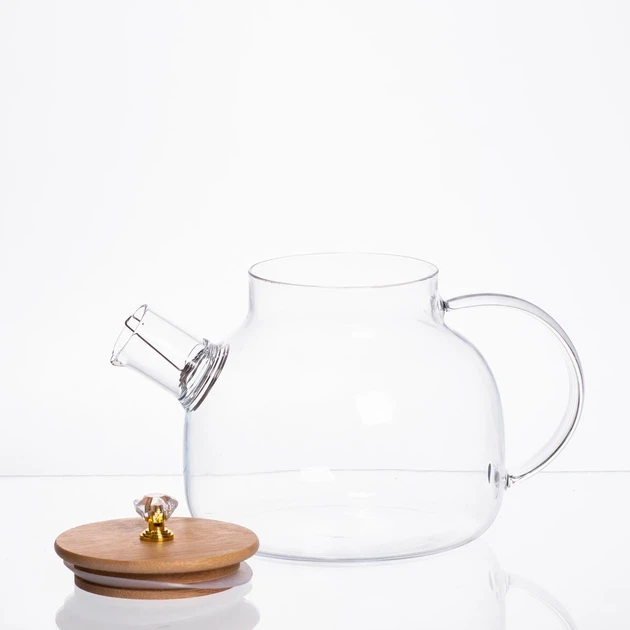 Зображення товару Чайний набір із товстого скла 5 предметів на 4 персони 64486-241