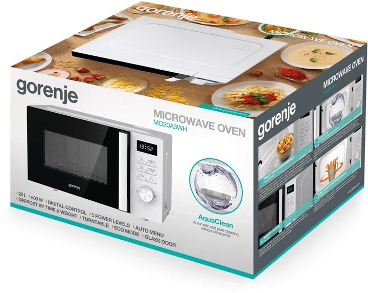 Зображення товару Мікрохвильова піч Gorenje MO 20 A3WH6