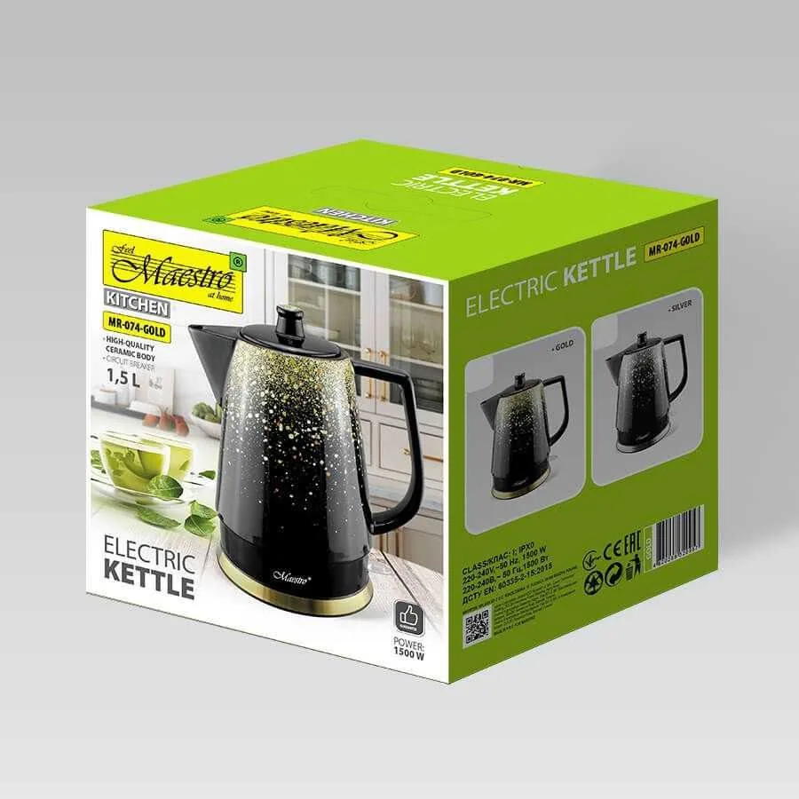 Зображення товару Чайник кераміка Maestro MR-074-Gold2