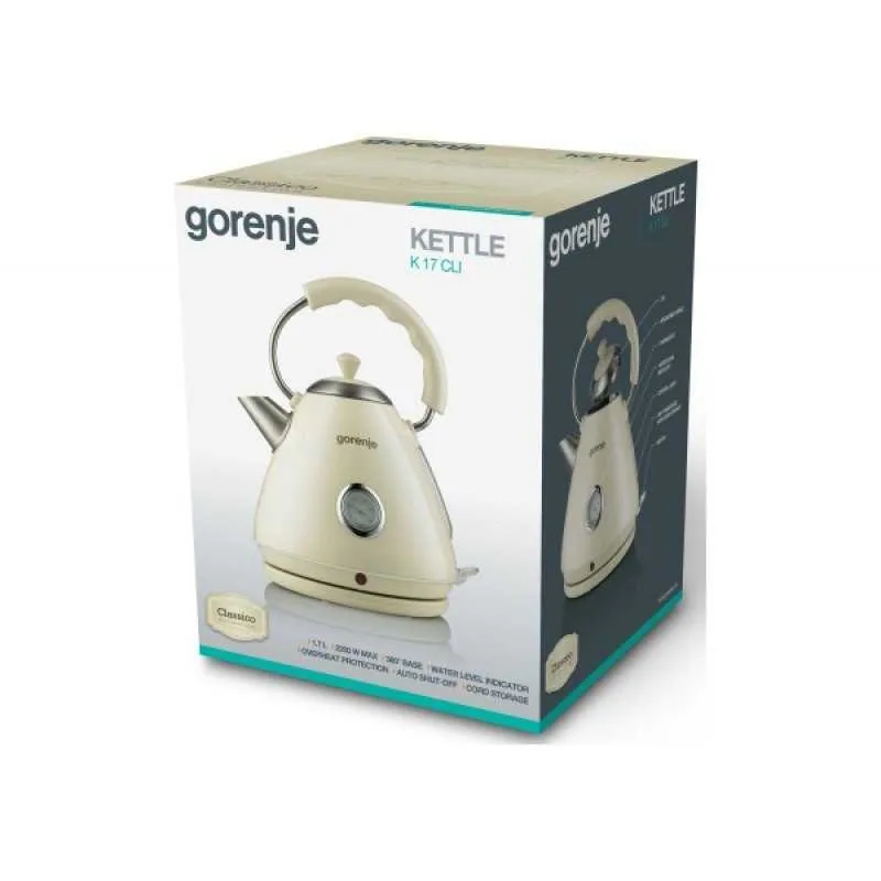 Зображення товару Чайник метал Gorenje K 17 CLI2