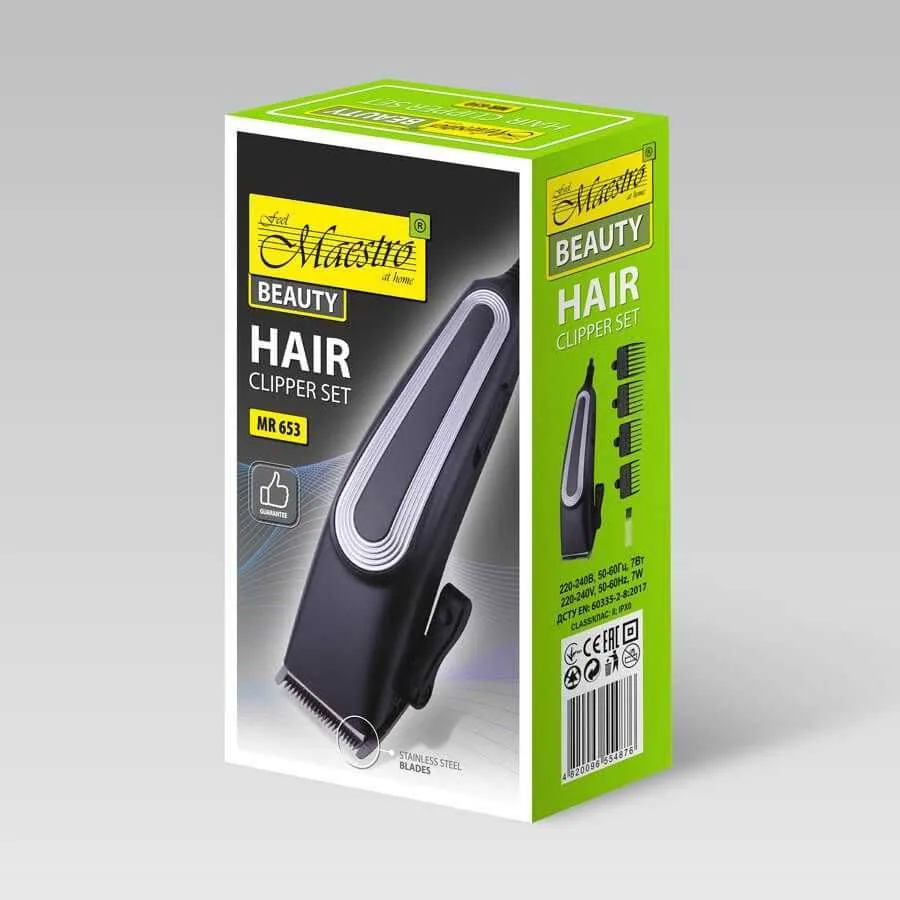 Зображення товару Машинка для стрижки Maestro MR-653SS1