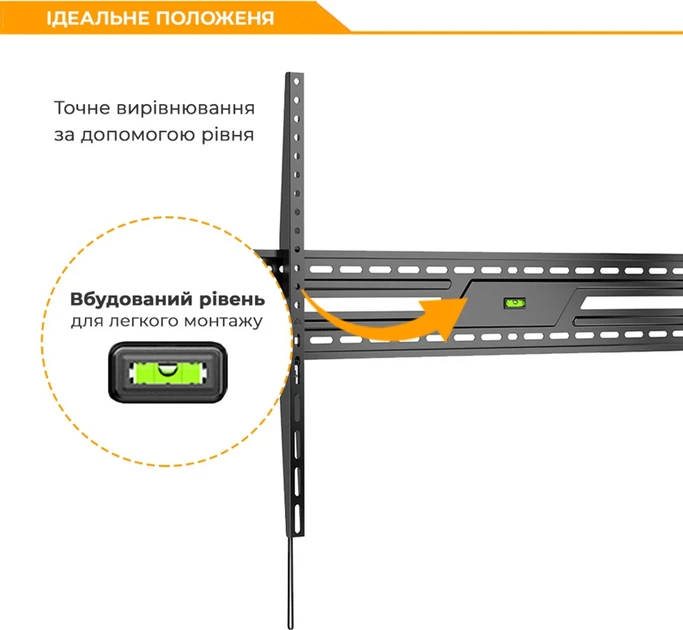 Зображення товару Кронштейн похилий для тв Brateck 47"-100" KL38-69T3